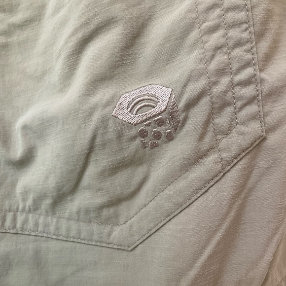 Mountain Hardwear Shorts, Sage Green, Zip Front, Side Pockets, Belt Loops, Sz 36 - Picture 8 of 13